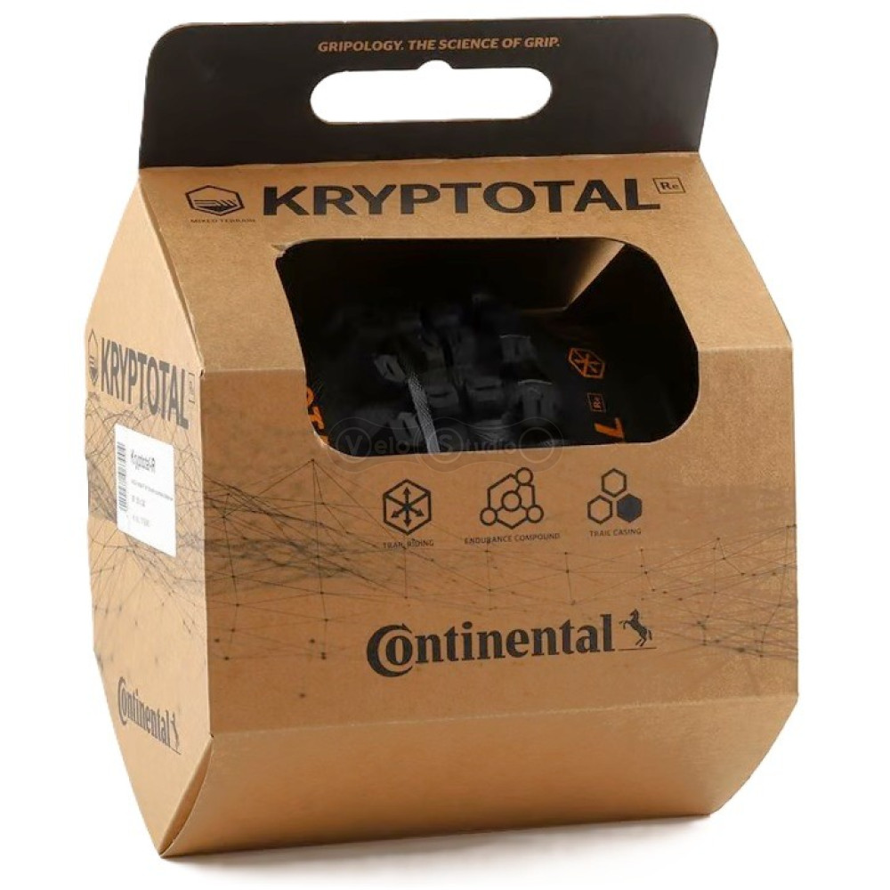 Вело покрышка Continental Kryptotal-R Trail 27.5 x 2.60 Endurance, Tubeless Ready, Black