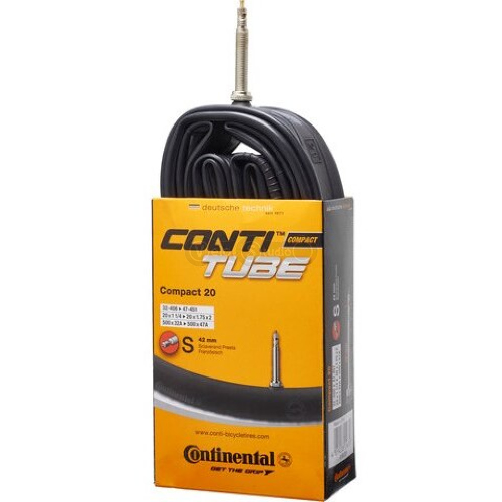 Вело камера Continental Compact Tube 20х1.75-2.00 S42 RE [32-406->47-451]