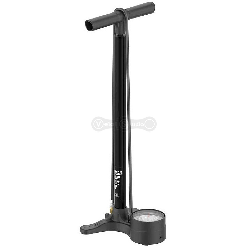 Насос підлоговий LEZYNE MACRO FLOOR DRIVE HV DV Манометр 3,5 Чорний матовий 100psi Y18