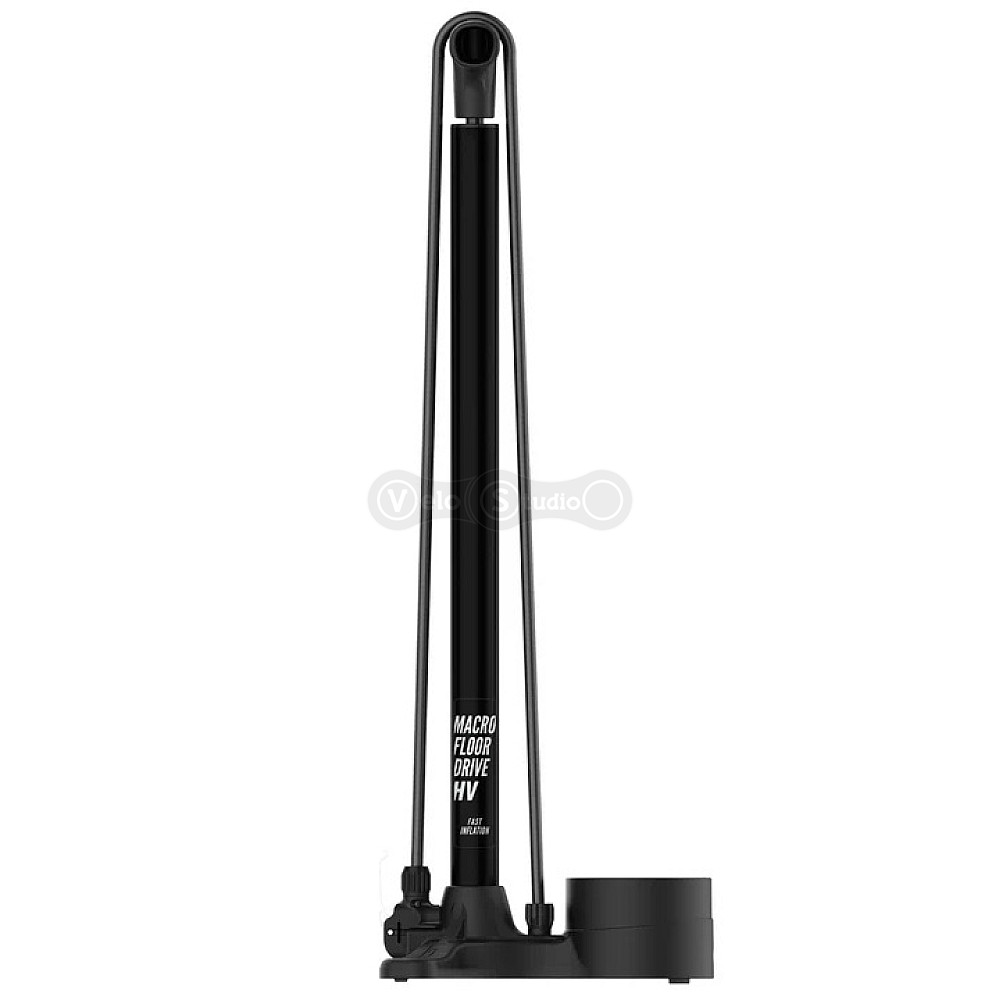 Насос підлоговий LEZYNE MACRO FLOOR DRIVE HV DV Манометр 3,5 Чорний матовий 100psi Y18