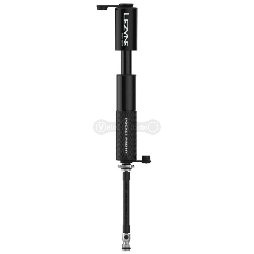 Ручной насос Lezyne Pocket Drive Pro НV Черный матовый 90psi - 144 мм