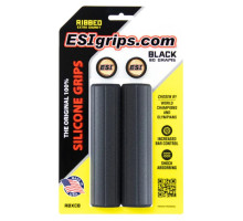 Грипсы ESI Ribbed Extra Chunky Black Silicone Bicycle Grips - 34 мм