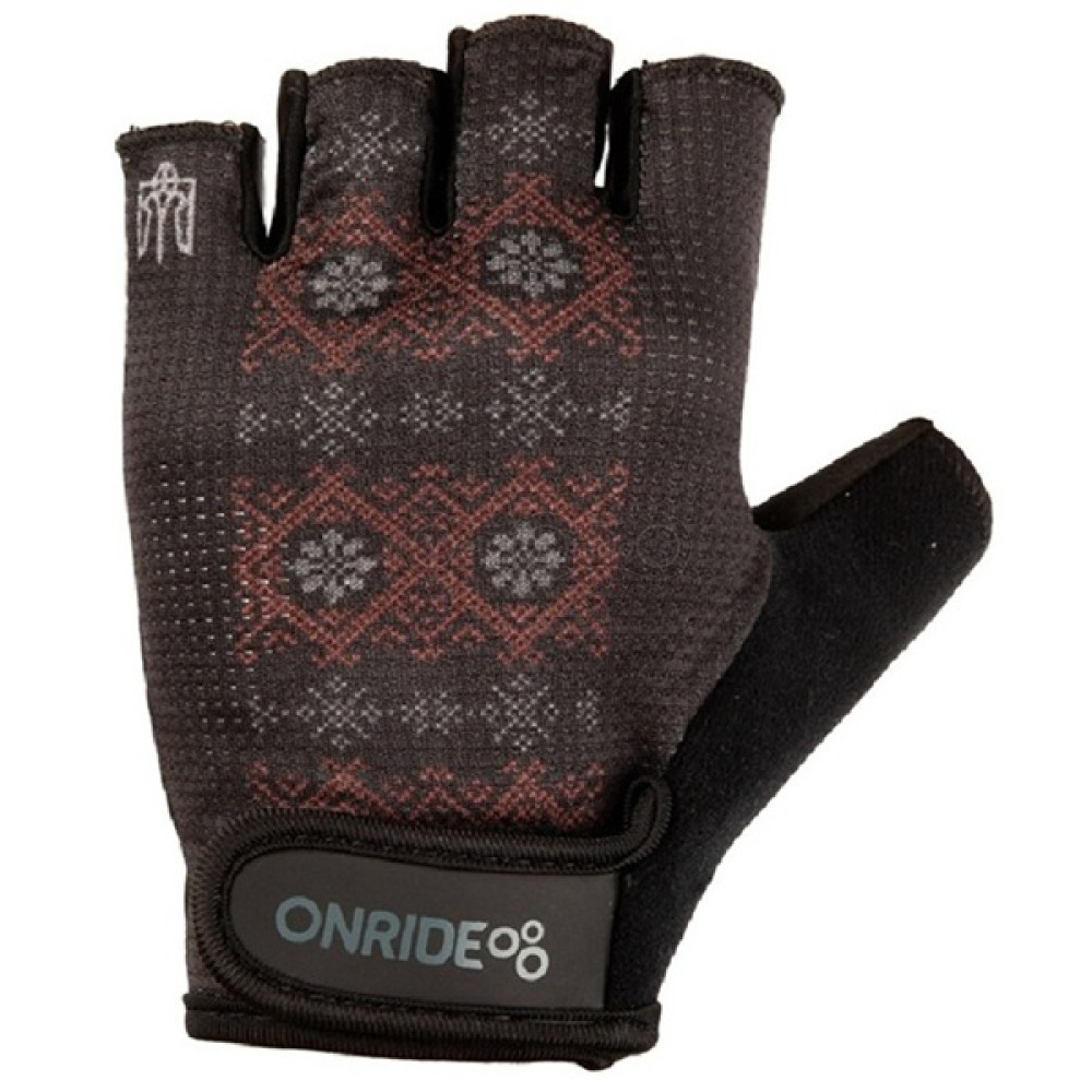 Вело перчатки ONRIDE Hold 20 Ornament цвет черный размер XL