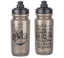 Фляга ONRIDE Grin 550 мл прозора чорна