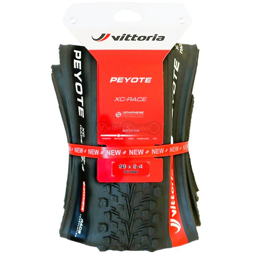 Вело покрышка Vittoria Peyote 29x2.4 XC Race, Tubeless Ready, BLack
