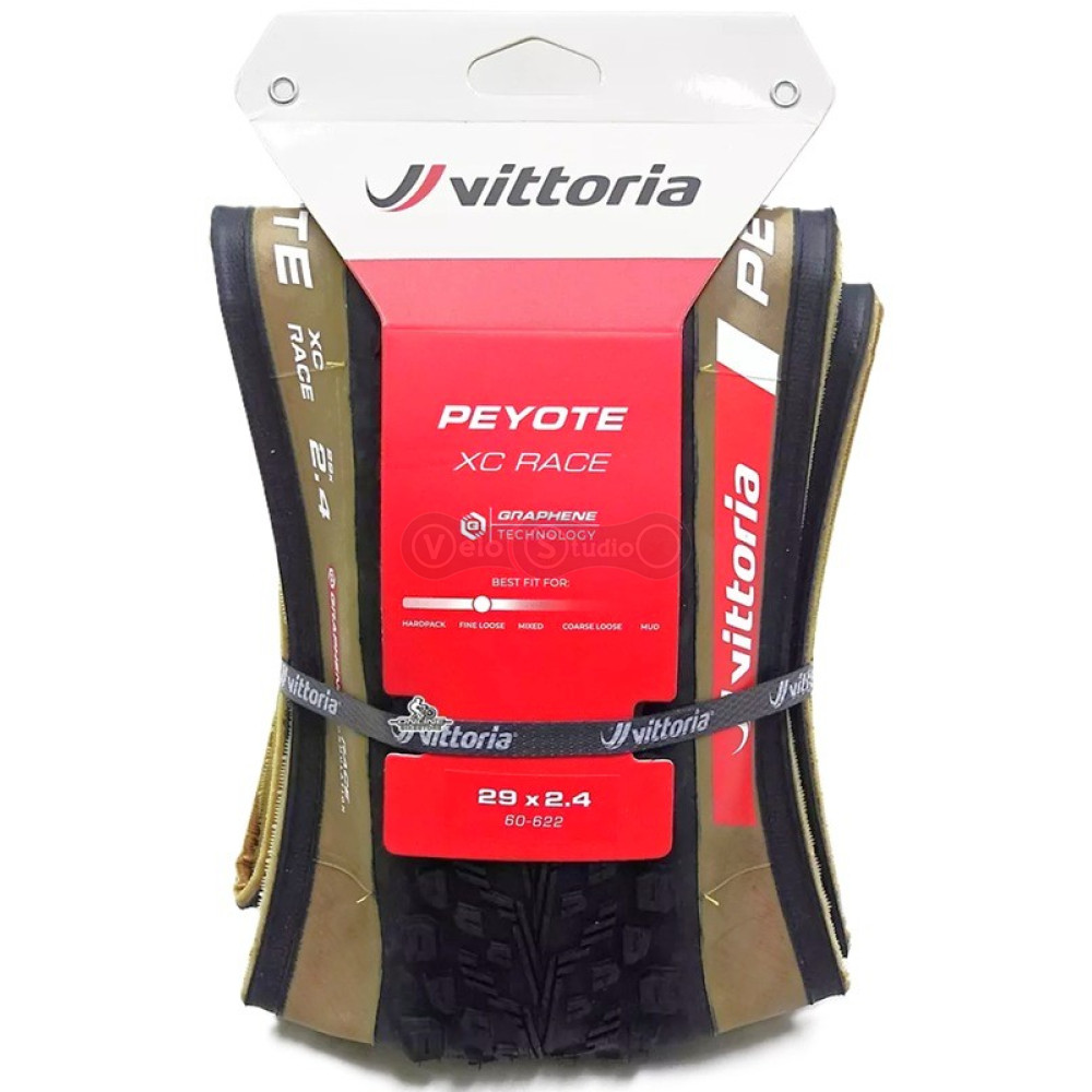 Вело покришка Vittoria Peyote 29x2.4 XC Race, Tubeless Ready, Brown