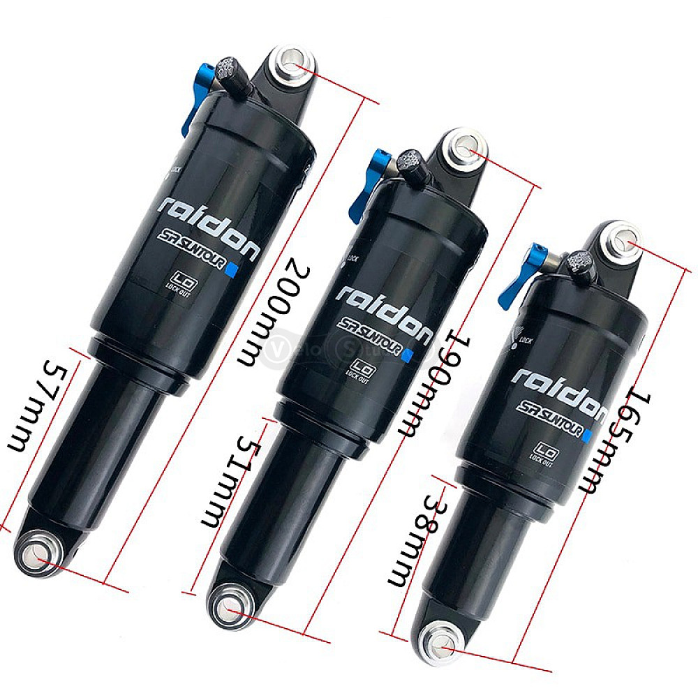 Задний амортизатор SUNTOUR RAIDON LO 165x38mm