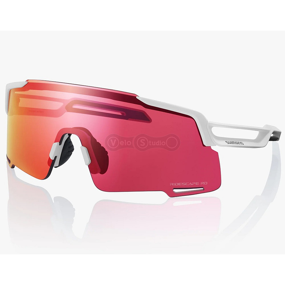 Очки SHIMANO EQUINOX5 Road, матовые белые с линзой Ridescape RD
