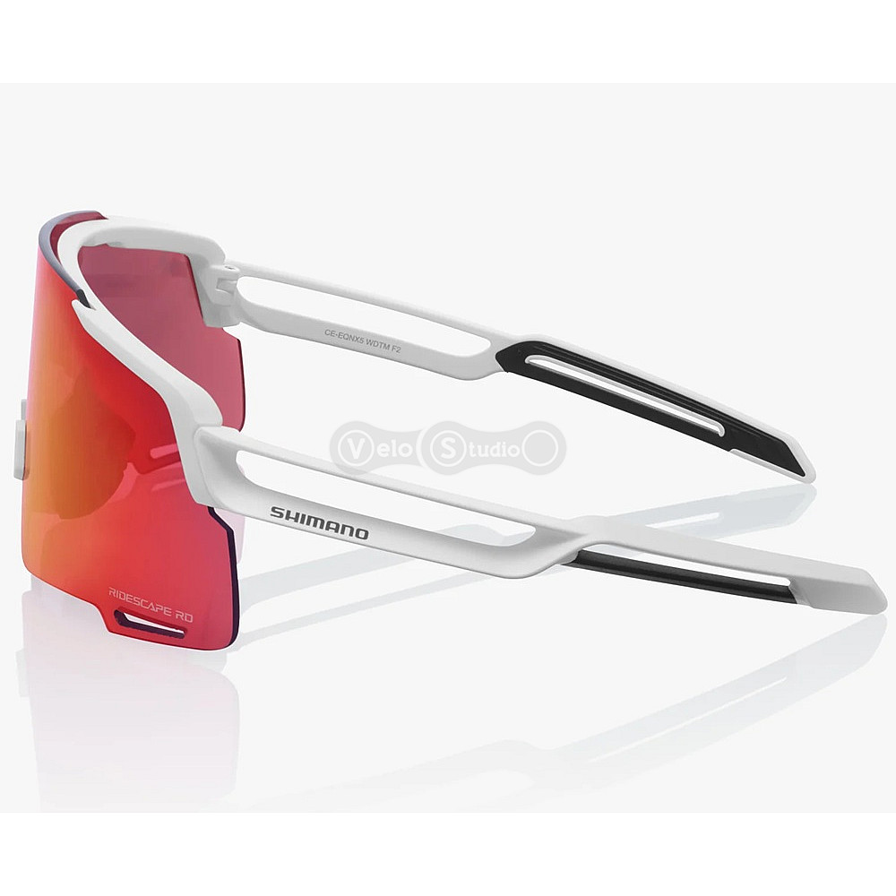 Очки SHIMANO EQUINOX5 Road, матовые белые с линзой Ridescape RD