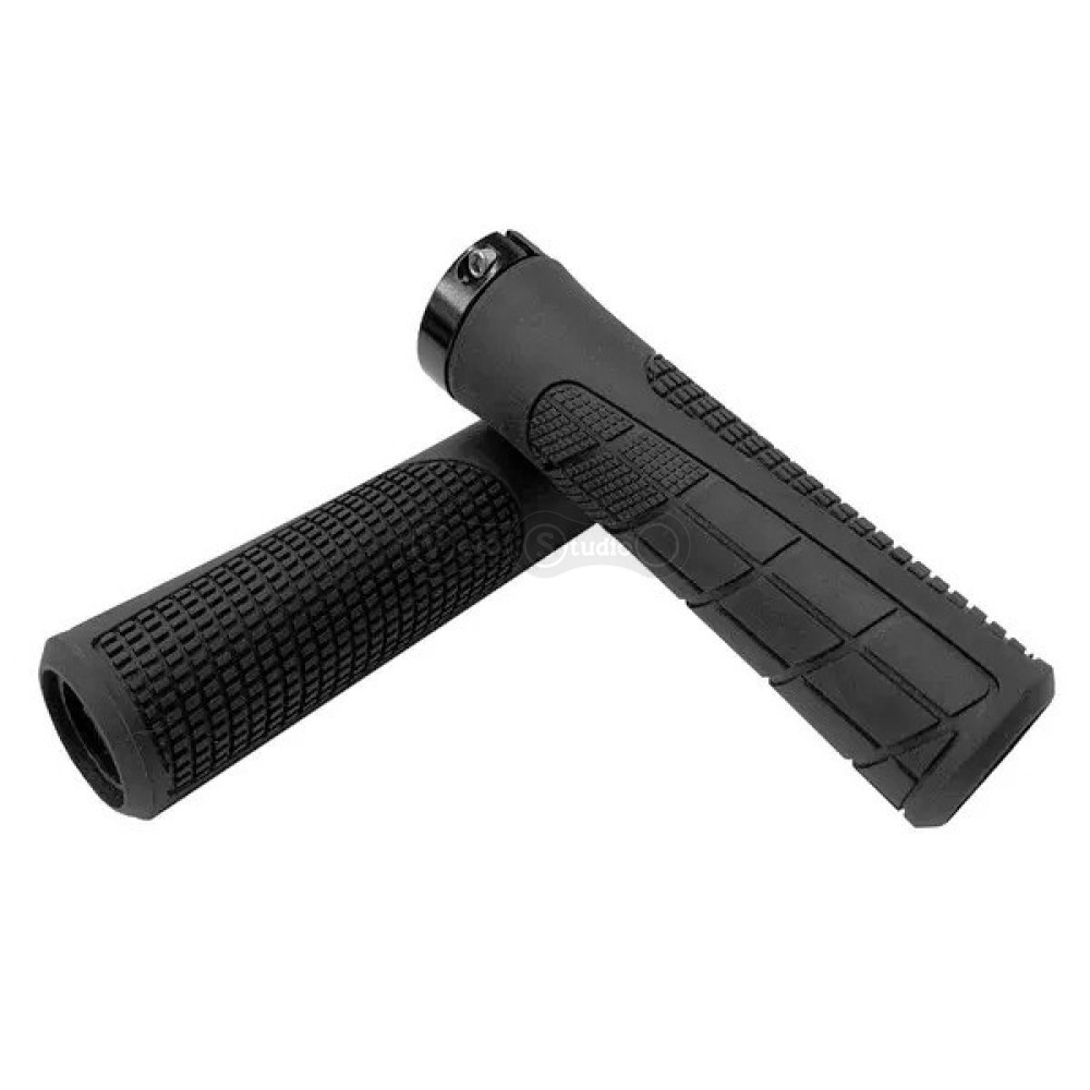 Грипсы Green Cycle GGR-418 130mm черные с одним черным замком