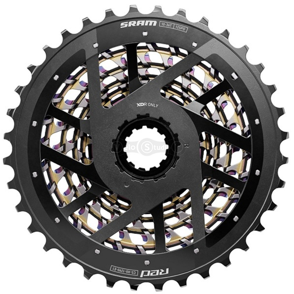 Касета SRAM Red XG-1290 E1 10-36T 12 швидкостей Rainbow