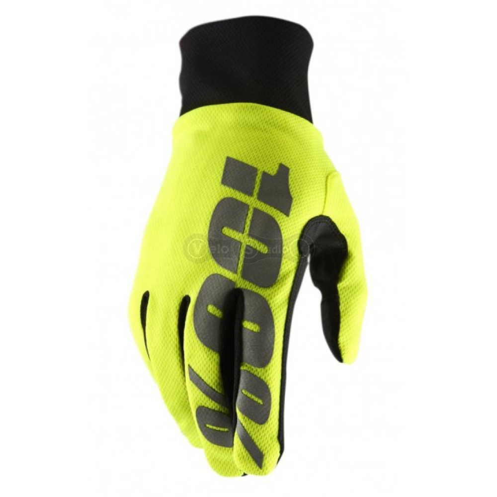 Зимові рукавички RIDE 100% Brisker Hydromatic Waterproof Neon Yellow розмір L