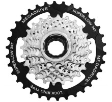 Тріскачка SunRace MFM4S 7CV, 7 швидкостей, 13-34T, Zinc/Black