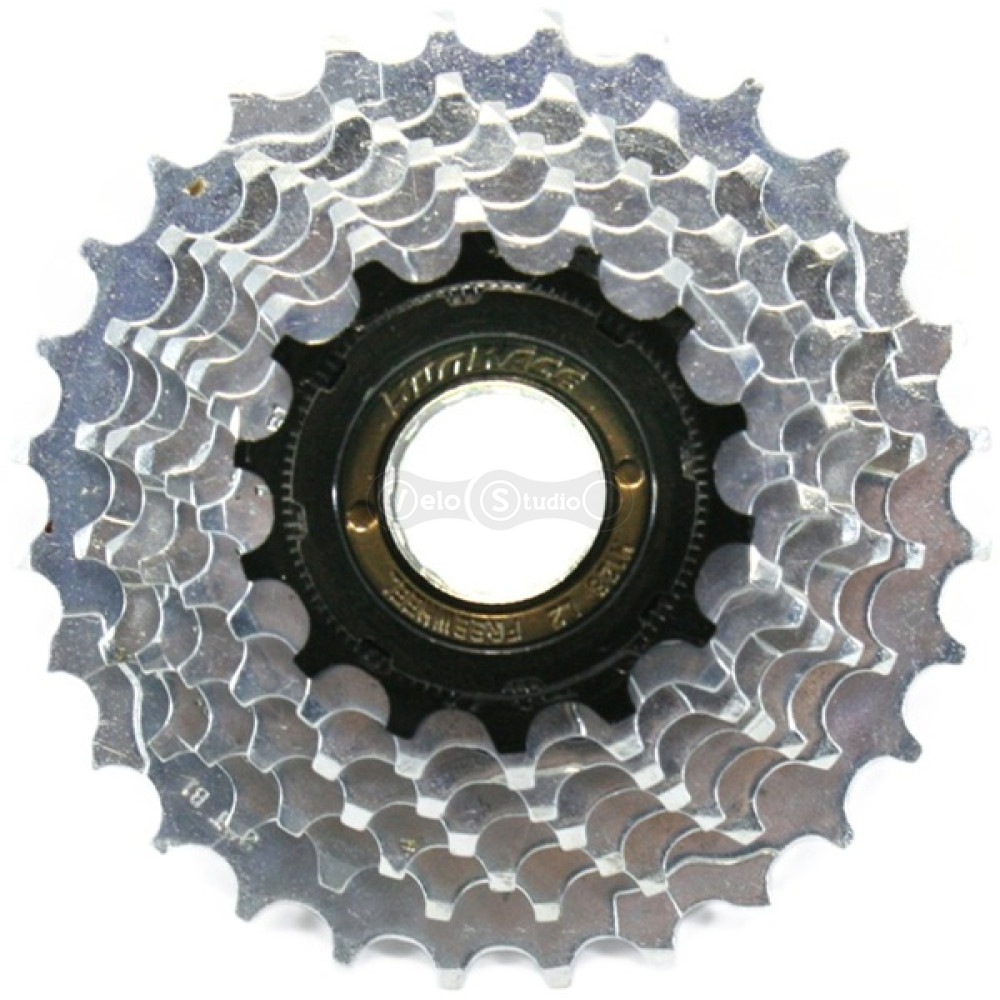 Трещотка SunRace MFM2A 7CS 1, 7 скоростей, 13-28T, Zinc/Black