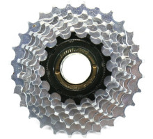 Трещотка SunRace MFM2A 7CS 1, 7 скоростей, 13-28T, Zinc/Black