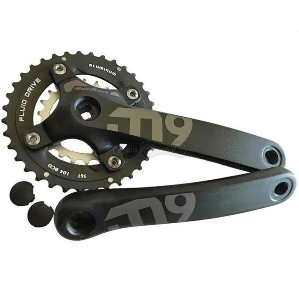 Шатуни SunRace FCM926, 175 мм, 36-22T, 9 швидкостей, 104/64BCD