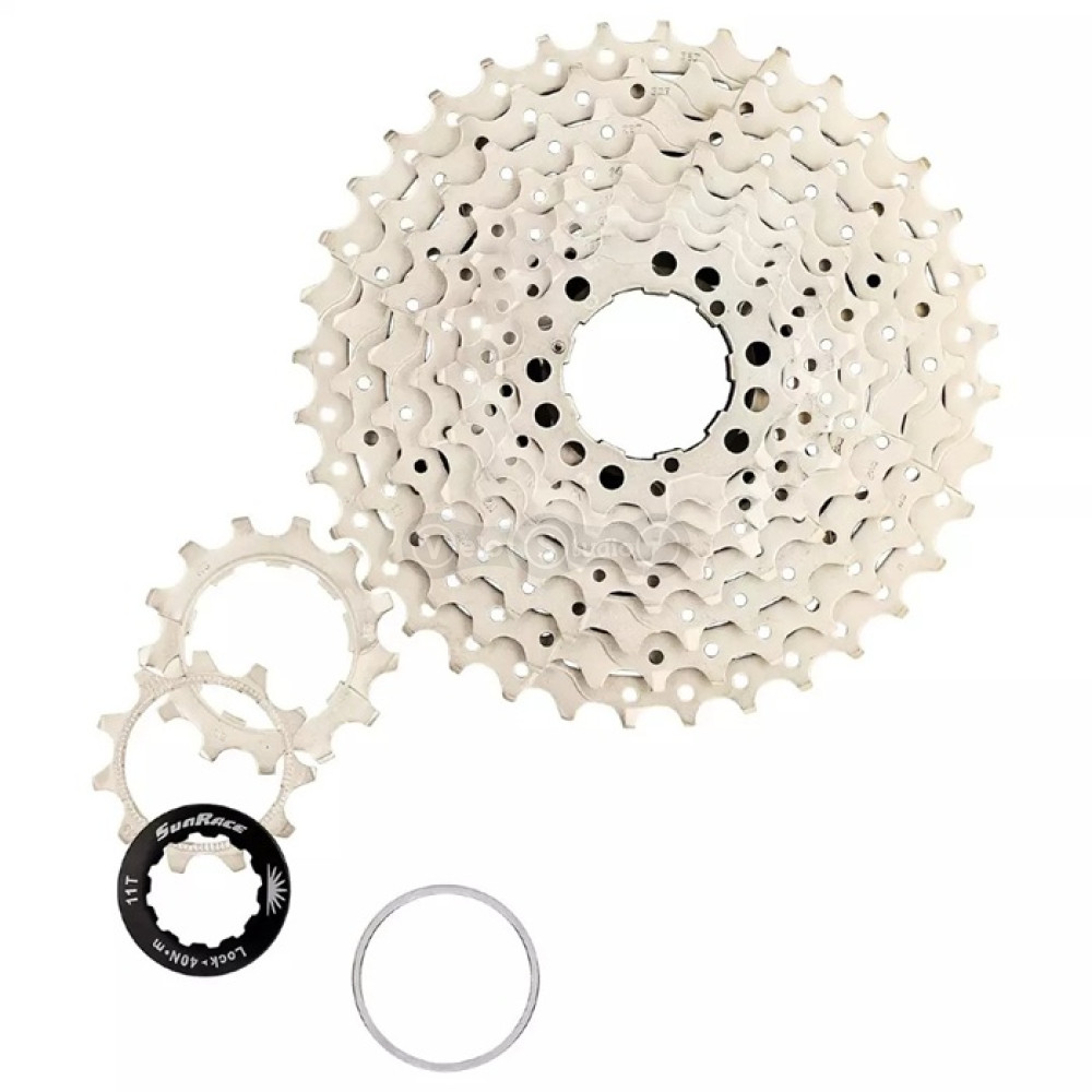 Кассета SunRace CSMS1 TAV X, 10 скоростей, 11-34T, Silver