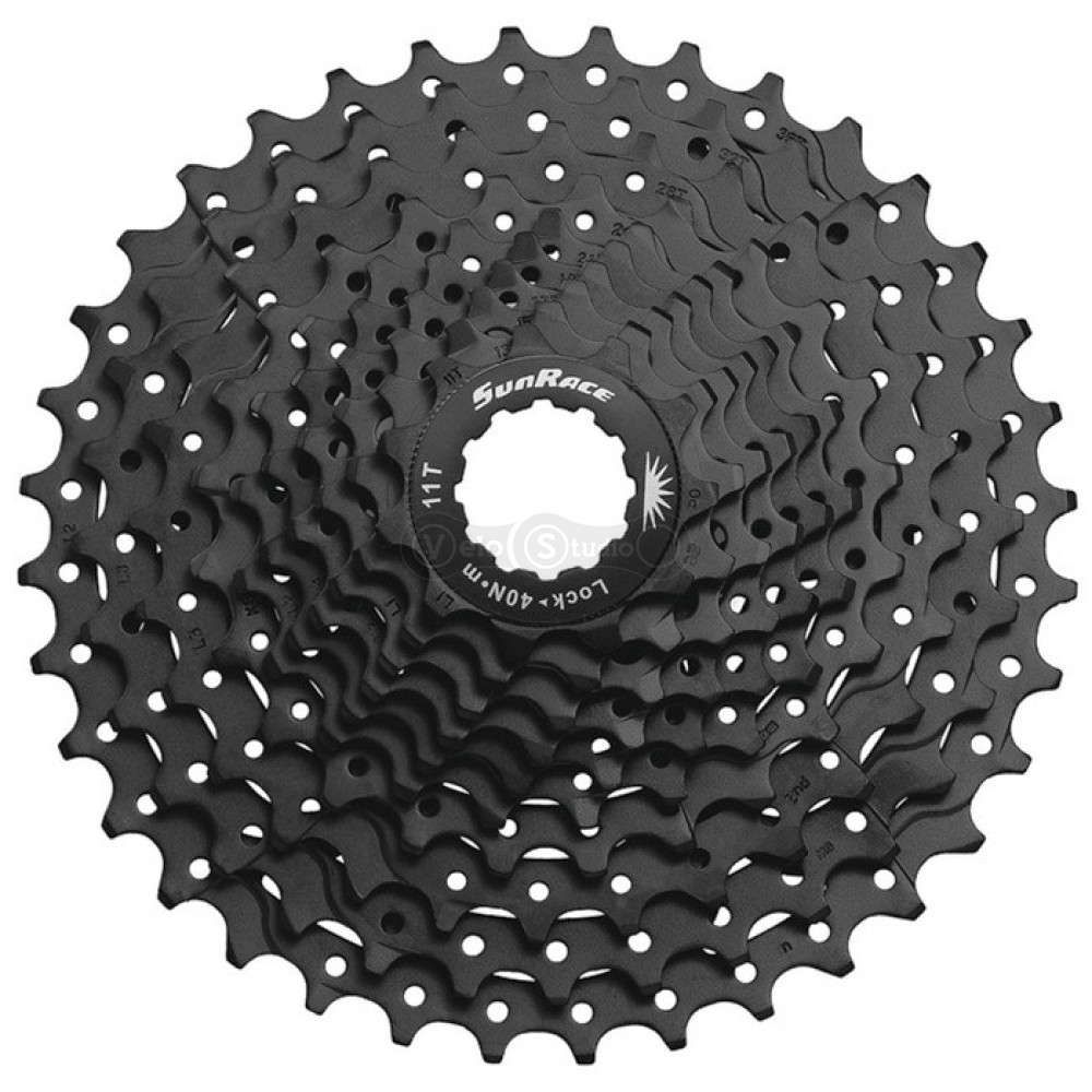 Кассета SunRace CSMS2 TAY E, 10 скоростей, 11-42Т, Black