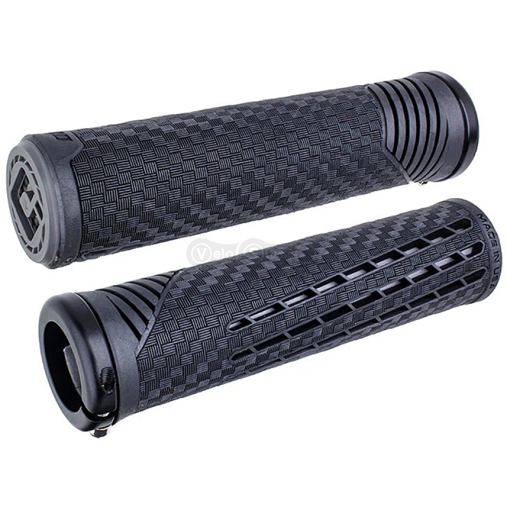 Грипси ODI CF Grip v2.1 Lock-On Pearl Blk/Gpht w/MtBlk Clamp