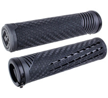 Грипси ODI CF Grip v2.1 Lock-On Pearl Blk/Gpht w/MtBlk Clamp