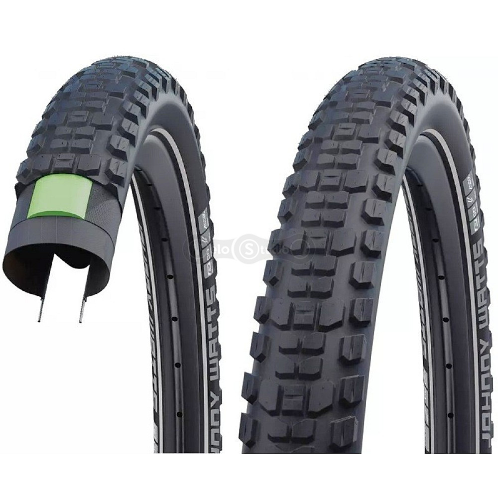 Покришка 27.5x2.80 (70-584) SCHWALBE JOHNNY WATTS Perf, DD, GreenGuard B/B-SK+RT HS604 ADDIX 67EPI