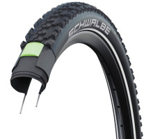 Покришка 26x2.25 (57-559) SCHWALBE SMART SAM Plus Perf, DD, GreenGuard B/B-SK+RT HS624 ADDIX 67EPI 35B