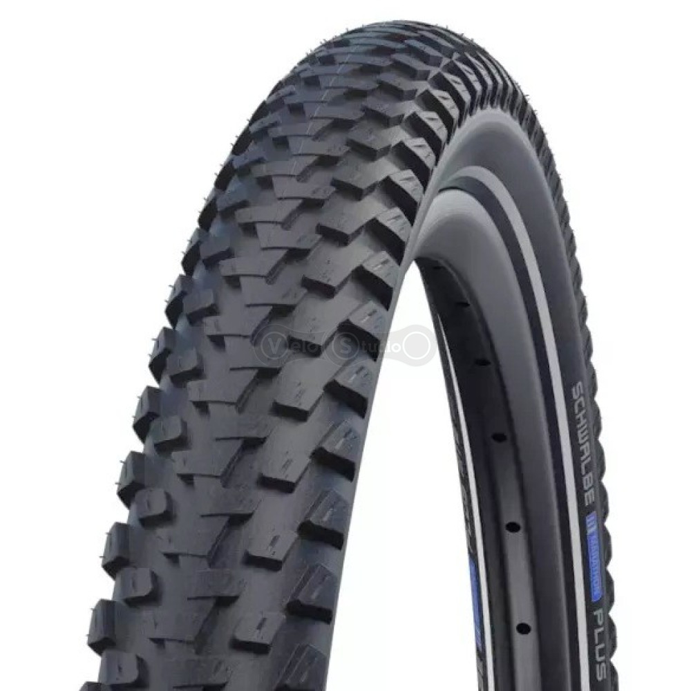 Покрышка 27.5x2.60 (65-584) SCHWALBE MARATHON PLUS MTB Perf, Smart DualGuard B/B-SK+RT HS468 ADDIX 67EPI 40B