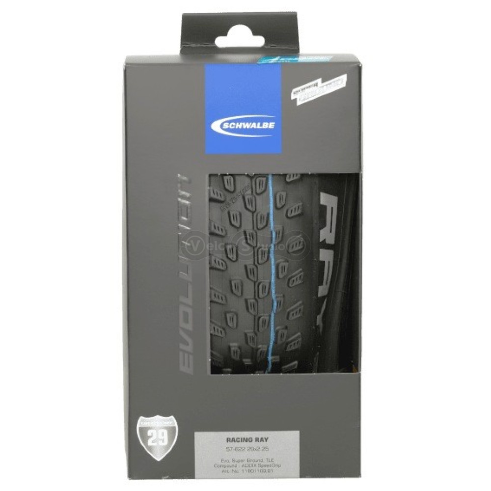Покрышка 29x2.35 (60-622) SCHWALBE RACING RAY Perf, TwinSkin, TLR B/B