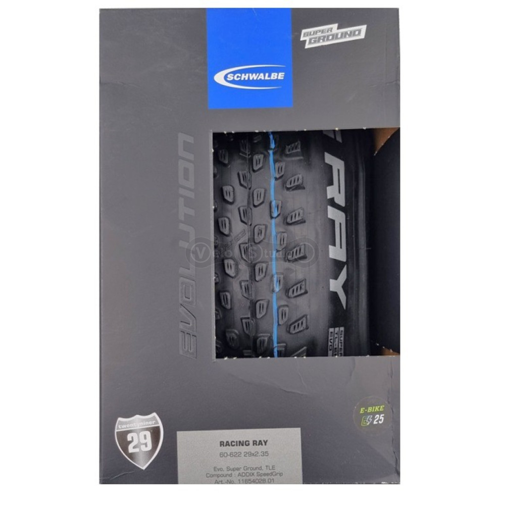 Покрышка 29x2.35 (60-622) SCHWALBE RACING RALPH Perf, TwinSkin, TLR B/B HS490 ADDIX 67EPI