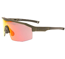 Очки R2 GAIN khaki (TR90), линза red (HD), покрытие black/red full revo, кат 3
