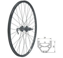 Колесо заднє KLS Draft DSC 27,5, Disc, 10x135мм чорне