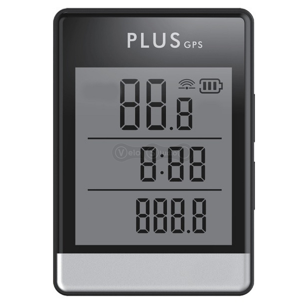 Велокомп'ютер ONRIDE Plus з GPS, 9 функцій, чорний
