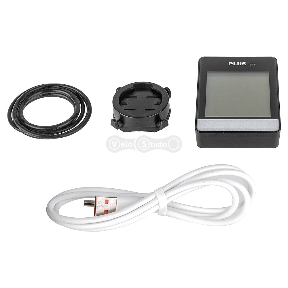 Велокомп'ютер ONRIDE Plus з GPS, 9 функцій, чорний