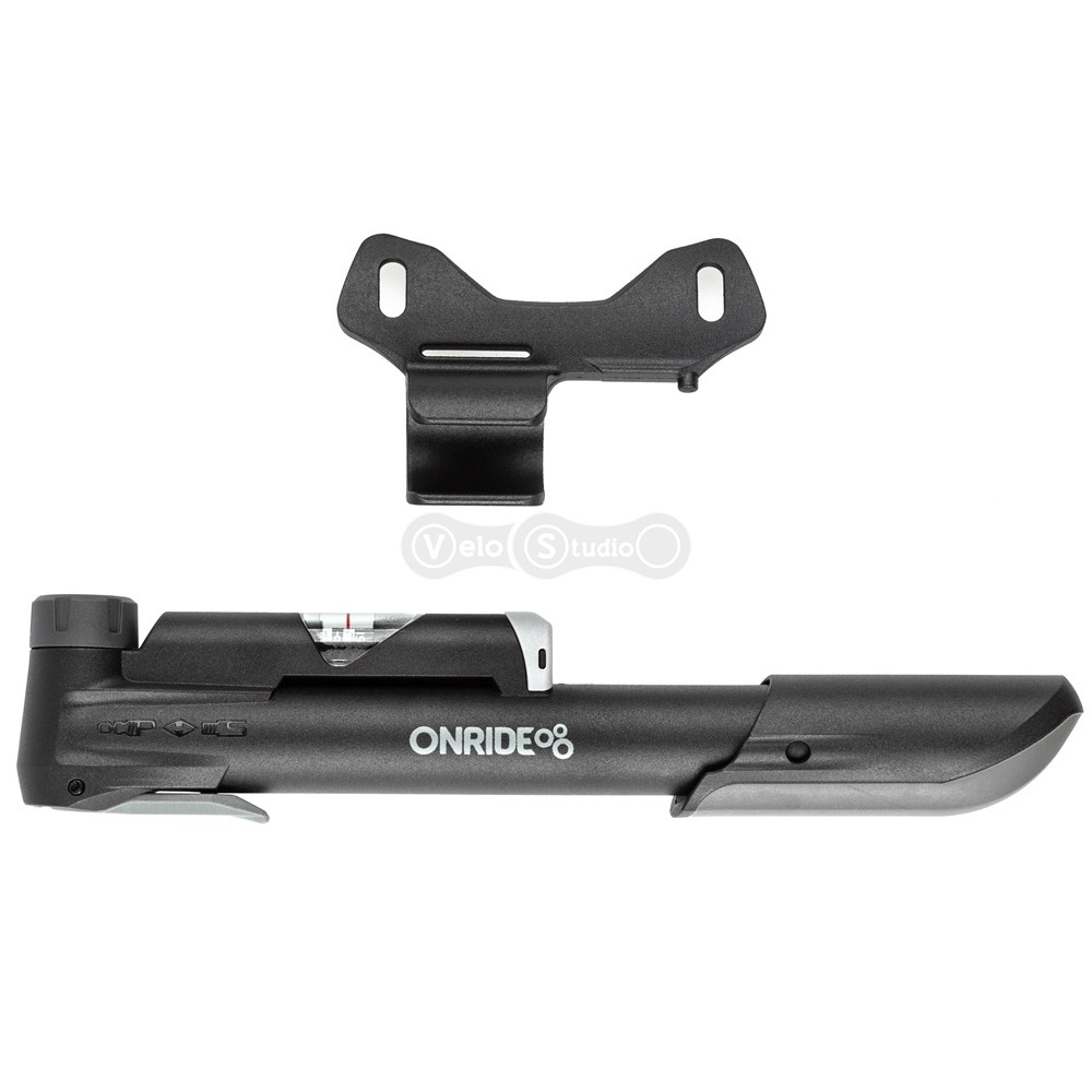 Ручной насос ONRIDE Counter 10 пластик, 25см, с манометром, FV/AV, 120PSI