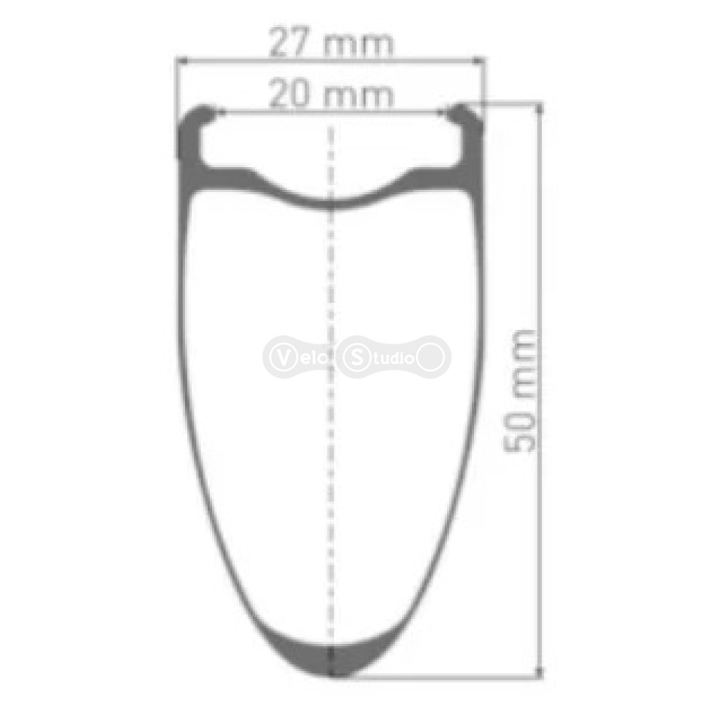 Колесо переднее DT SWISS ARC 1400 DI 700C CL 50 12/100