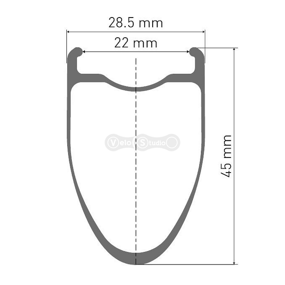 Колесо переднє DT SWISS ERC 1100 DI 700C CL 45 12/100