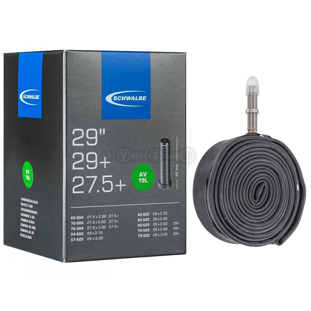 Камера 29+/27,5+ x 2.35-3.00 (54/75x584/622) IB AGV 40мм Schwalbe AV19L