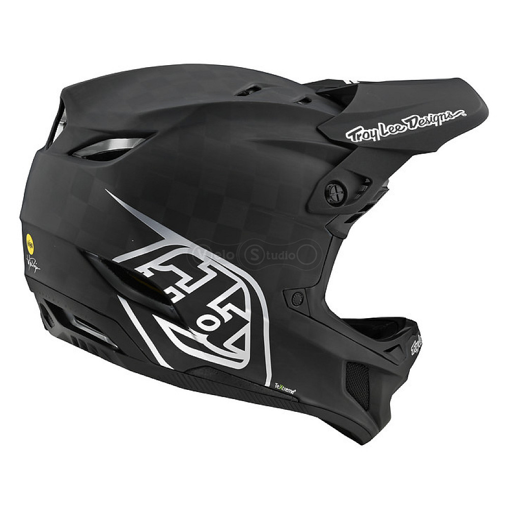 Вело шлем TLD D4 Mips Carbon Helmet [Stealth Black/Silver] L (58-59 см)