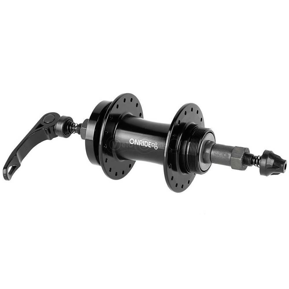 Втулка задняя ONRIDE Hub 10R, под трещотку, 32 отверстия, disc, шарики, 135 QR, черная
