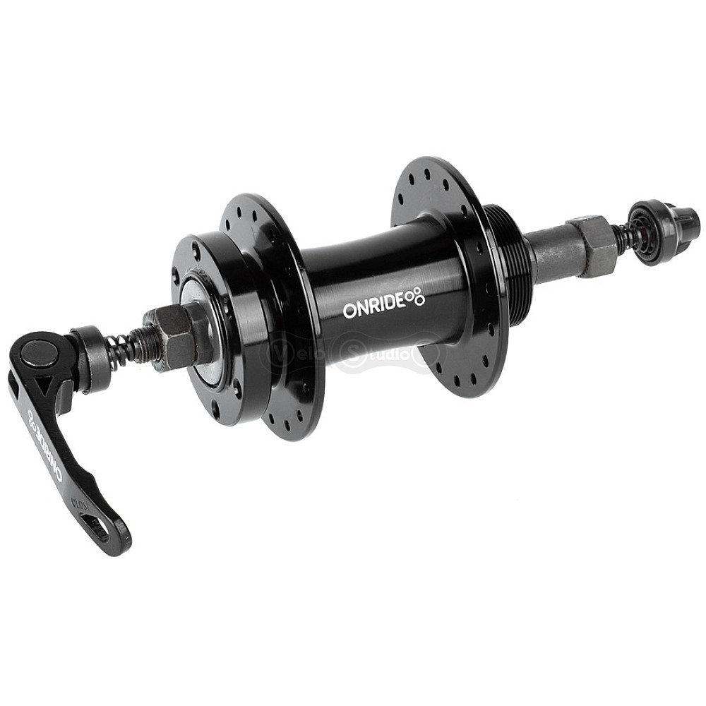 Втулка задняя ONRIDE Hub 10R, под трещотку, 36 отверстий, disc, шарики, 135 QR, черная