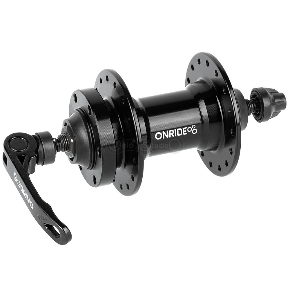 Втулка передняя ONRIDE Hub 20F, 32 отверстия, disc, шарики, 100 QR, черная