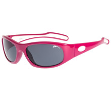 Дитячі окуляри Relax Luchu рожеві глянсові, лінза smoke (PC), кат 3