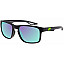 Очки Relax Baltra черные прорезиненные, линза smoke (Polarized TAC 1,1mm), green revo, кат 3