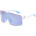 Очки Relax Gull кристальные, линза smoke (Polarized TAC 1,0 mm), ice blue revo, кат 2