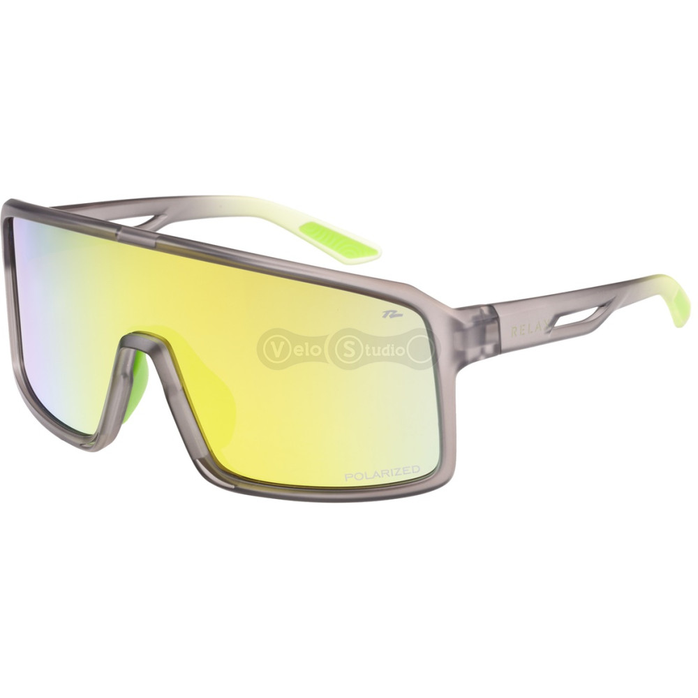 Очки Relax Gull серые матовые, линза brown (Polarized TAC 1,0mm), yellow revo, кат 3