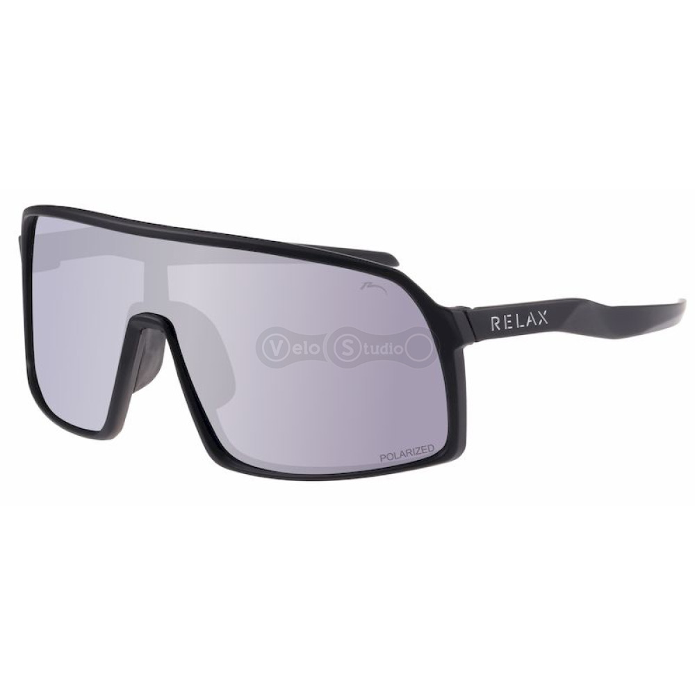 Окуляри Relax Prati чорні матові, лінза smoke (Polarized TAC), білий sensor, кат 3