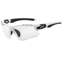 Очки R2 CROWN белые/черные матовые, линза clear to grey (Photochrom), кат. 0-3