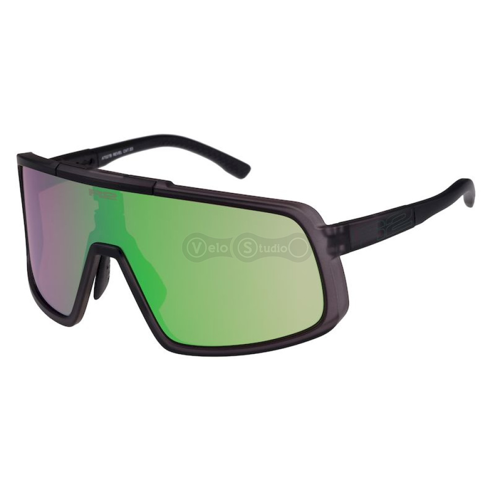 Очки R2 REVEL dark/grey (TR90), линза violet (HD), покрытие green full revo, кат 3