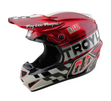Мотошолом TLD GP PRO Mips HELMET; FIFTY-50 [WHITE/RED] MD