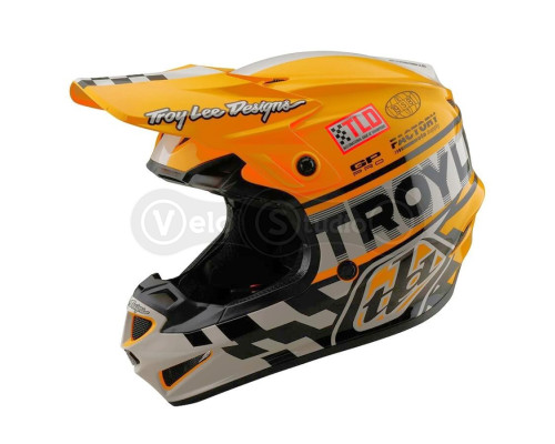 Мотошлем TLD GP PRO Mips HELMET; FIFTY-50 [WHITE / GOLD] SM